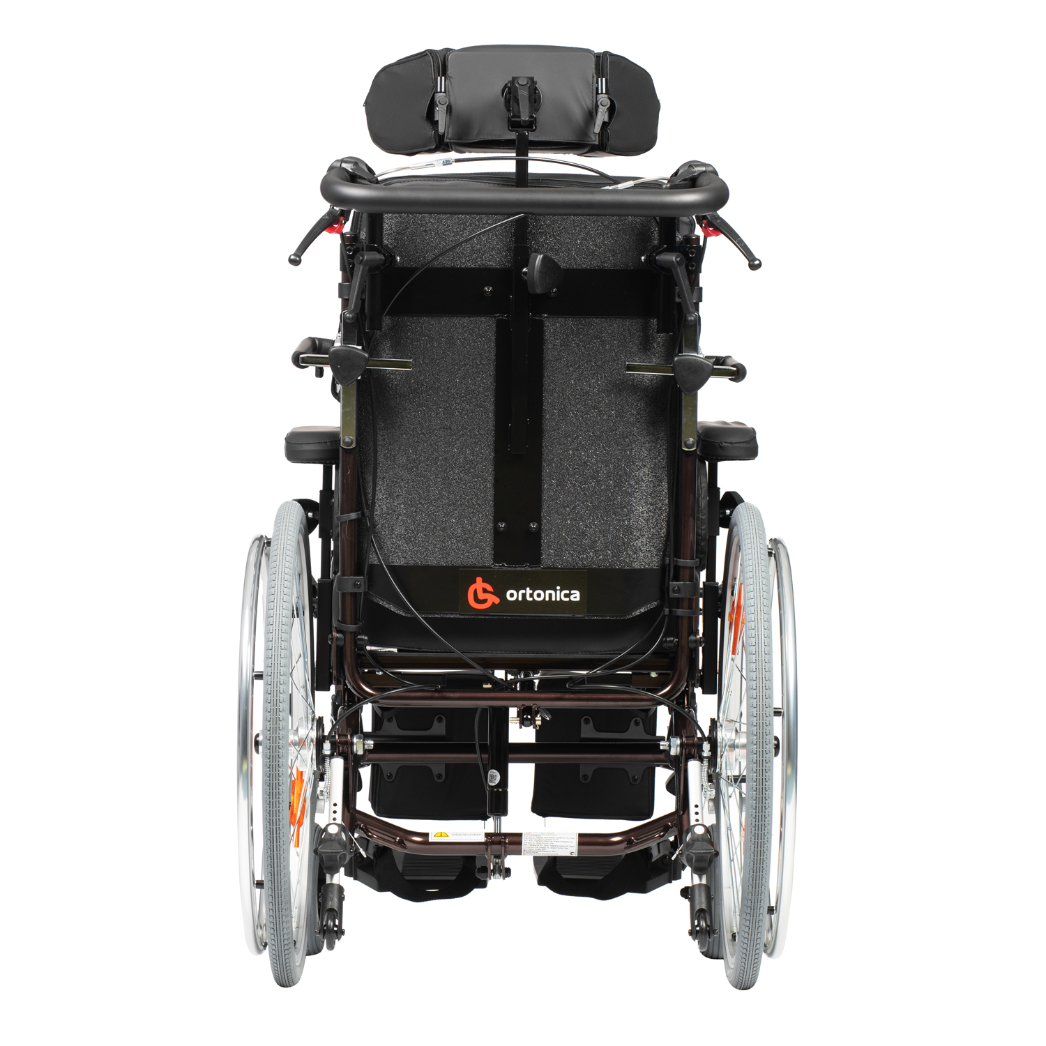 Кресло-коляска инвалидная ORTONICA Comfort 600 до 130кг (цельно-литые шины, ширина сиденья 45,5см) - 3